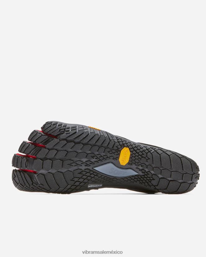 calzado XLB08X2 Vibram caminata en v mezclilla/rojo hombres