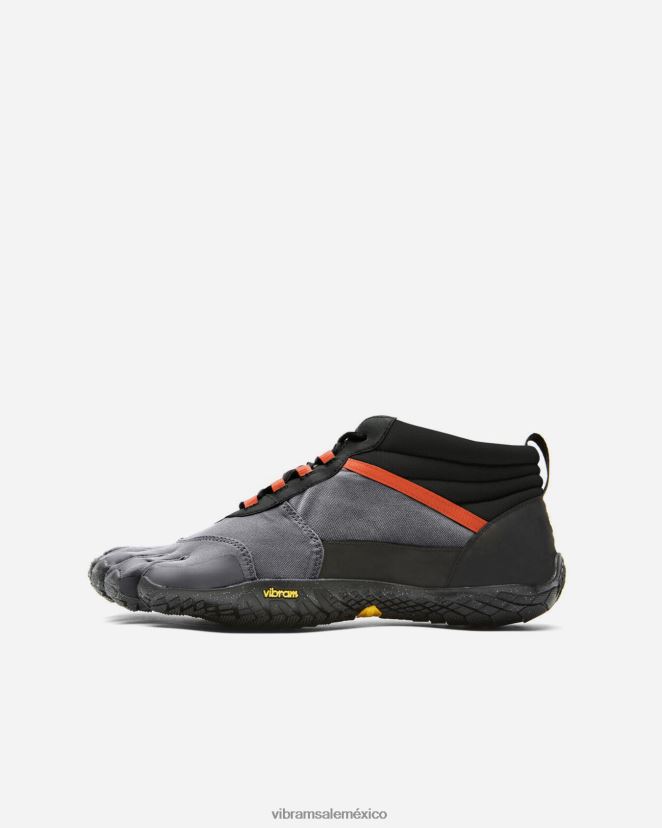 calzado XLB08X36 Vibram v-trek aislado negro/gris/rojo fuego hombres