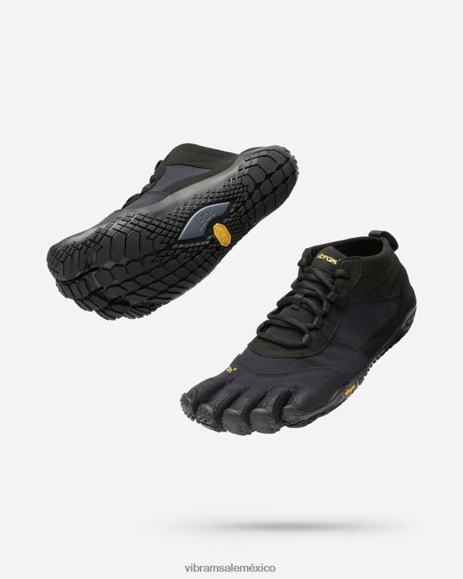 calzado XLB08X94 Vibram caminata en v negro hombres