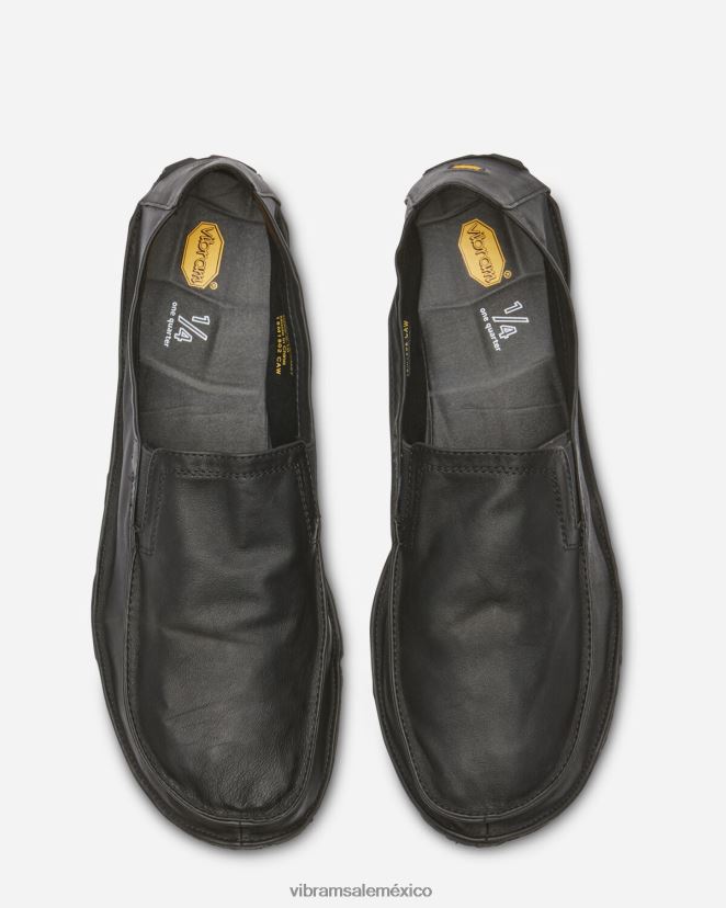 calzado XLB08X126 Vibram un cuarto de cuero negro hombres