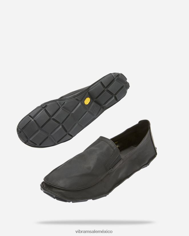 calzado XLB08X126 Vibram un cuarto de cuero negro hombres