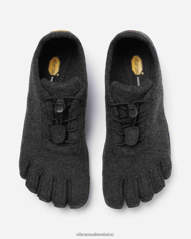 calzado XLB08X99 Vibram lana ecológica kso gris negro mujer