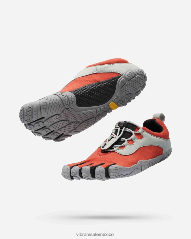 calzado XLB08X105 Vibram v-ejecutar retro rojo/negro/gris mujer