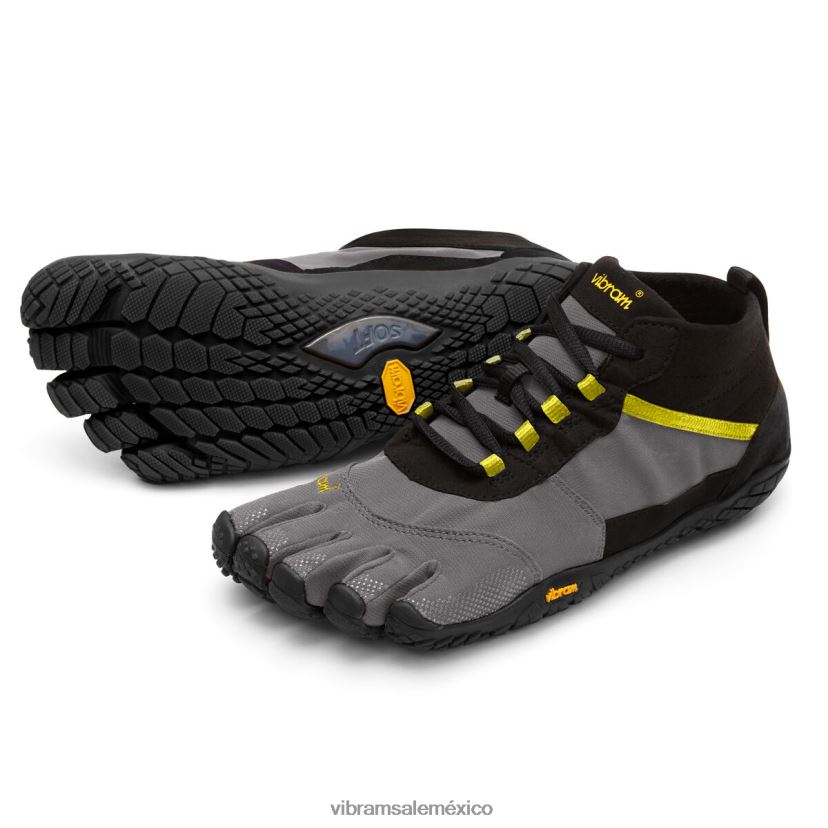 calzado XLB08X113 Vibram caminata en v negro/gris/citronela mujer