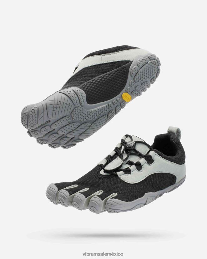 calzado XLB08X33 Vibram v-ejecutar retro Gris oscuro mujer