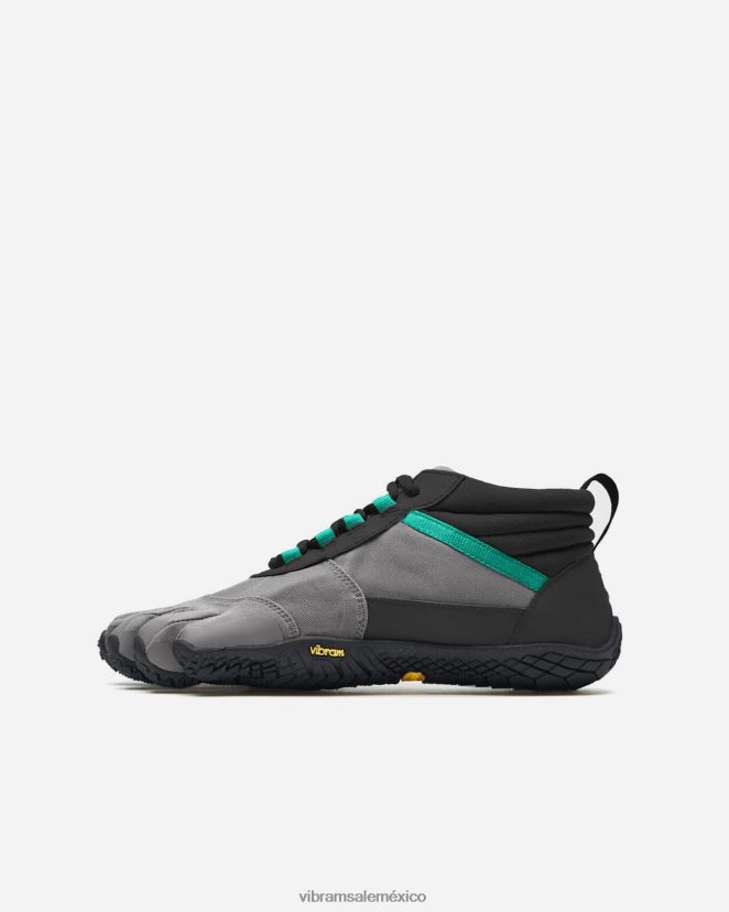 calzado XLB08X84 Vibram v-trek aislado negro/gris/verde mujer