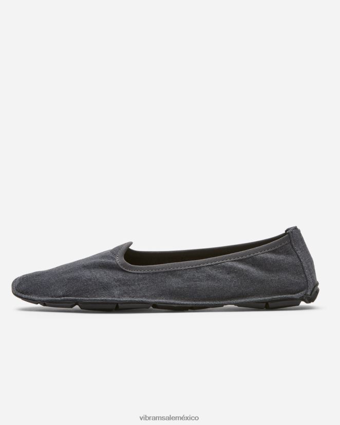 calzado XLB08X133 Vibram un cuarto de cáñamo gris negro mujer